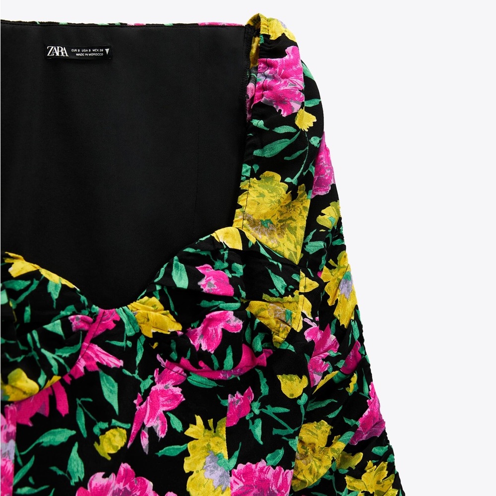 Zara floral print corset top - Picture 3 of 3